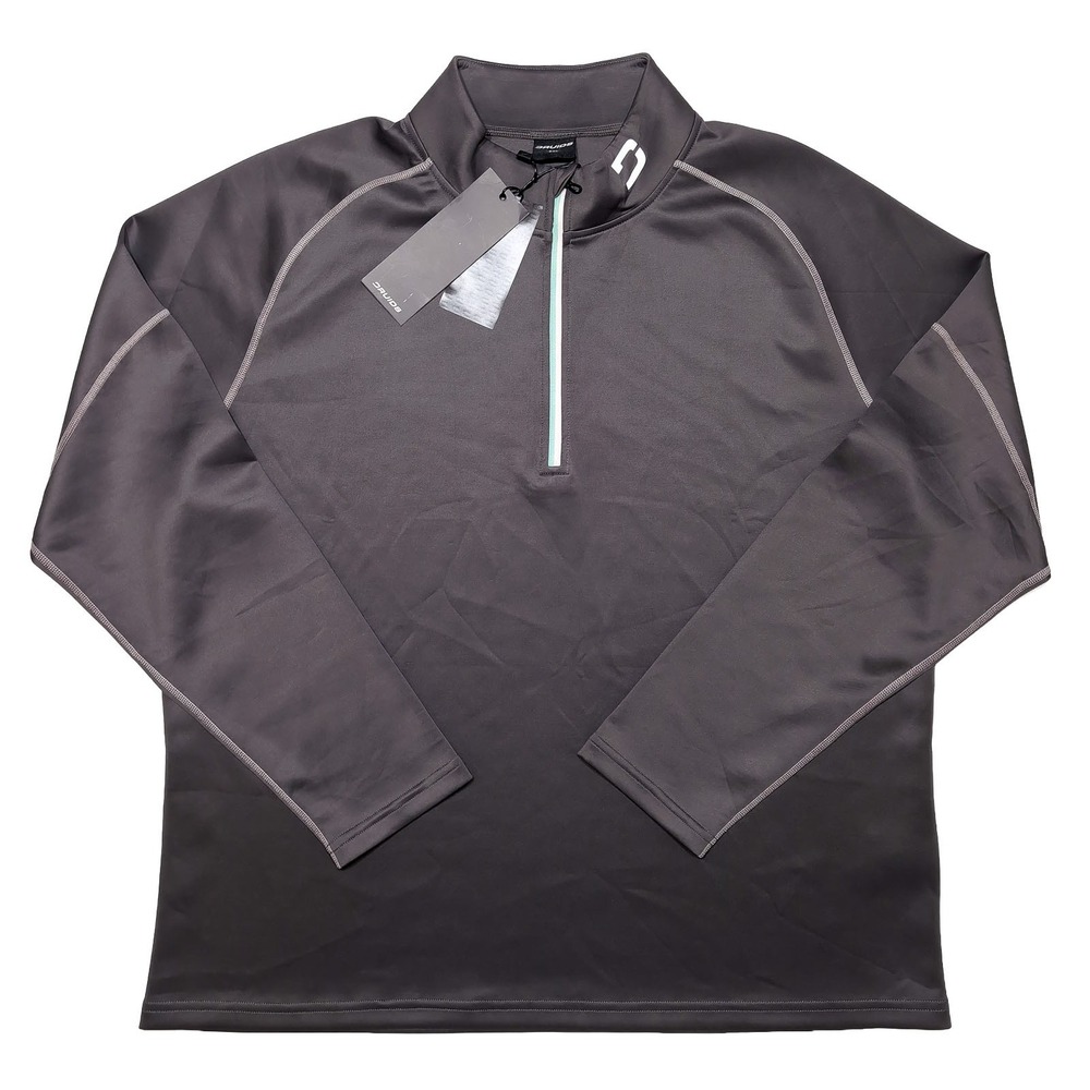 DRUIDS Stealth Midlayer Pullover Mens XXL Grey NWT Golf Quarter Zip PO1713